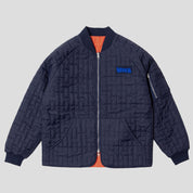 Hoddle M1 Reversible Bomber Jacket - Navy / Safety Orange