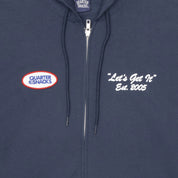 Quartersnacks Lets Get It Zip Hood - Navy