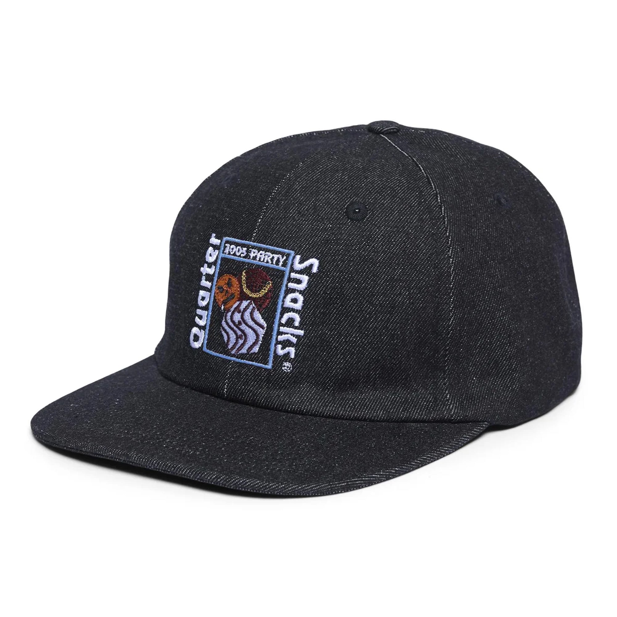 Quartersnacks Party Cap - Black Denim