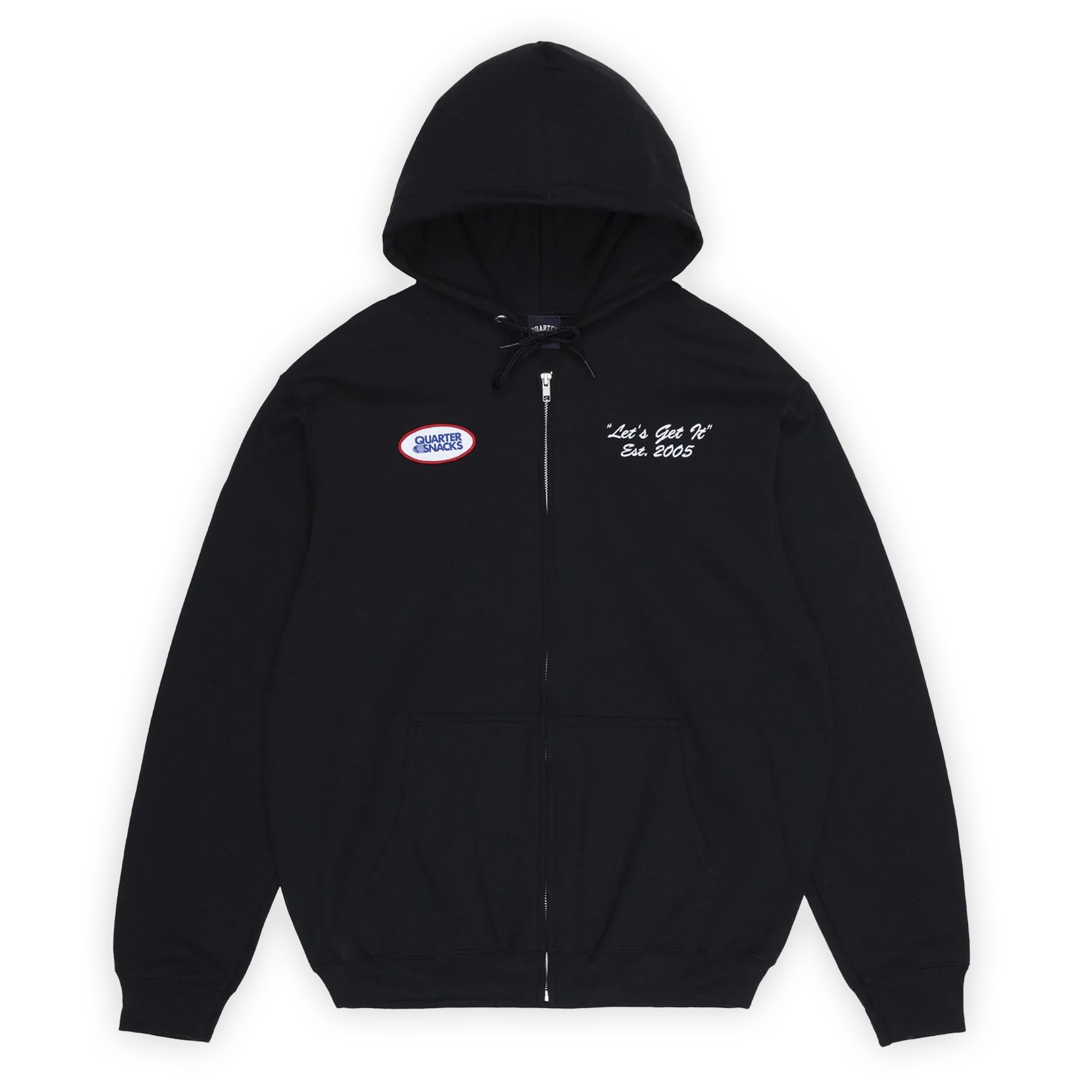 Quartersnacks Let's Get It Zip Hoody - Black