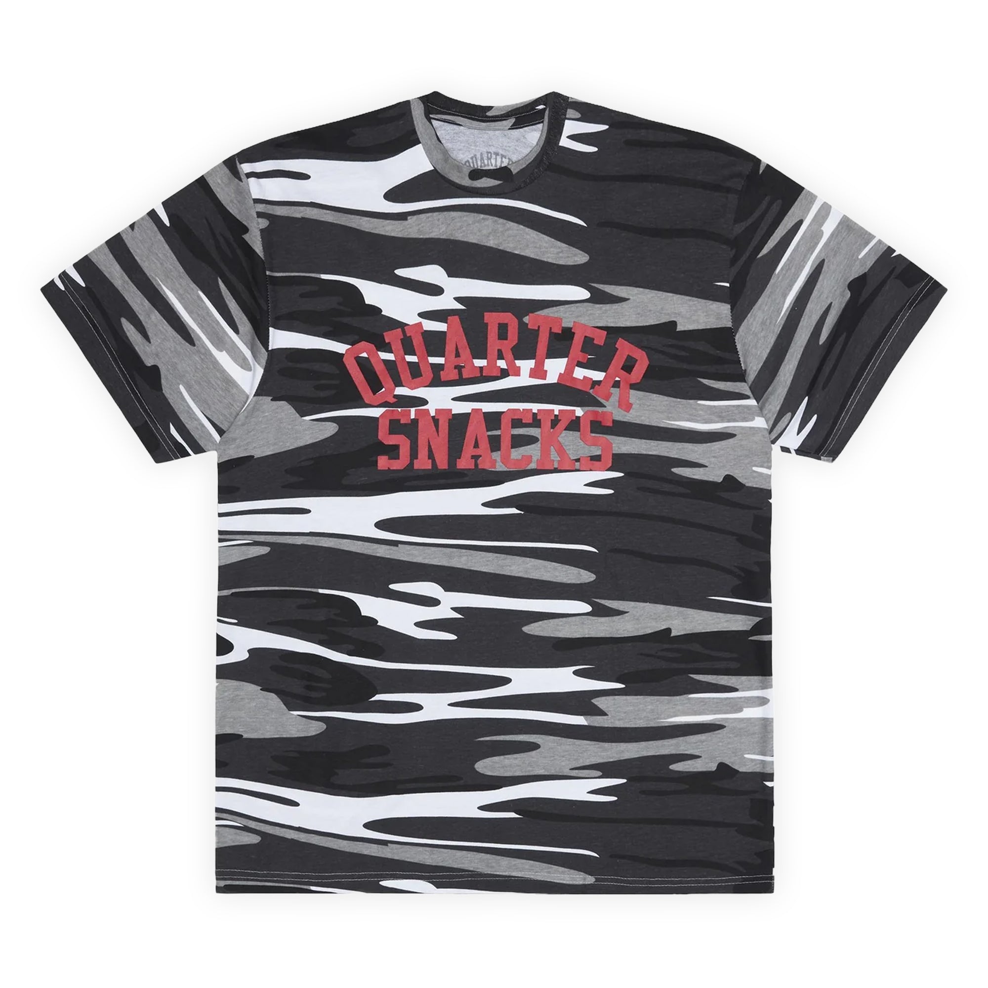Quartersnacks Camo Arch Tee - B&W Camo