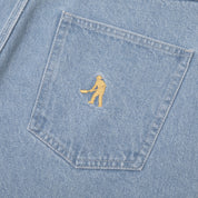 Pass~Port Workers Club Denim Jean Short - Washed Light Indigo