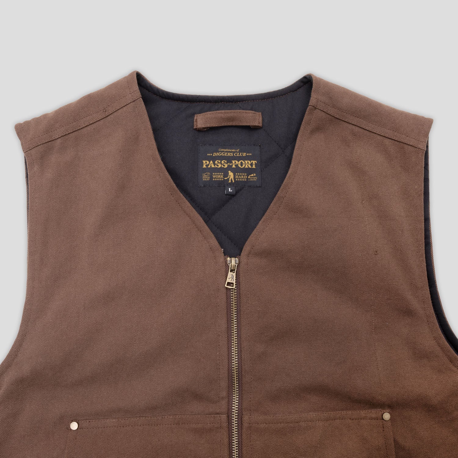 Pass~Port Diggers Club Vest - Mud