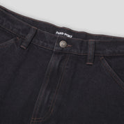 Pass~Port Workers Club Denim Jean Short - Washed Black / Brown Stitch