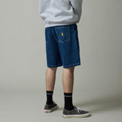 Pass~Port Workers Club Denim Jean Short - Washed Dark Indigo