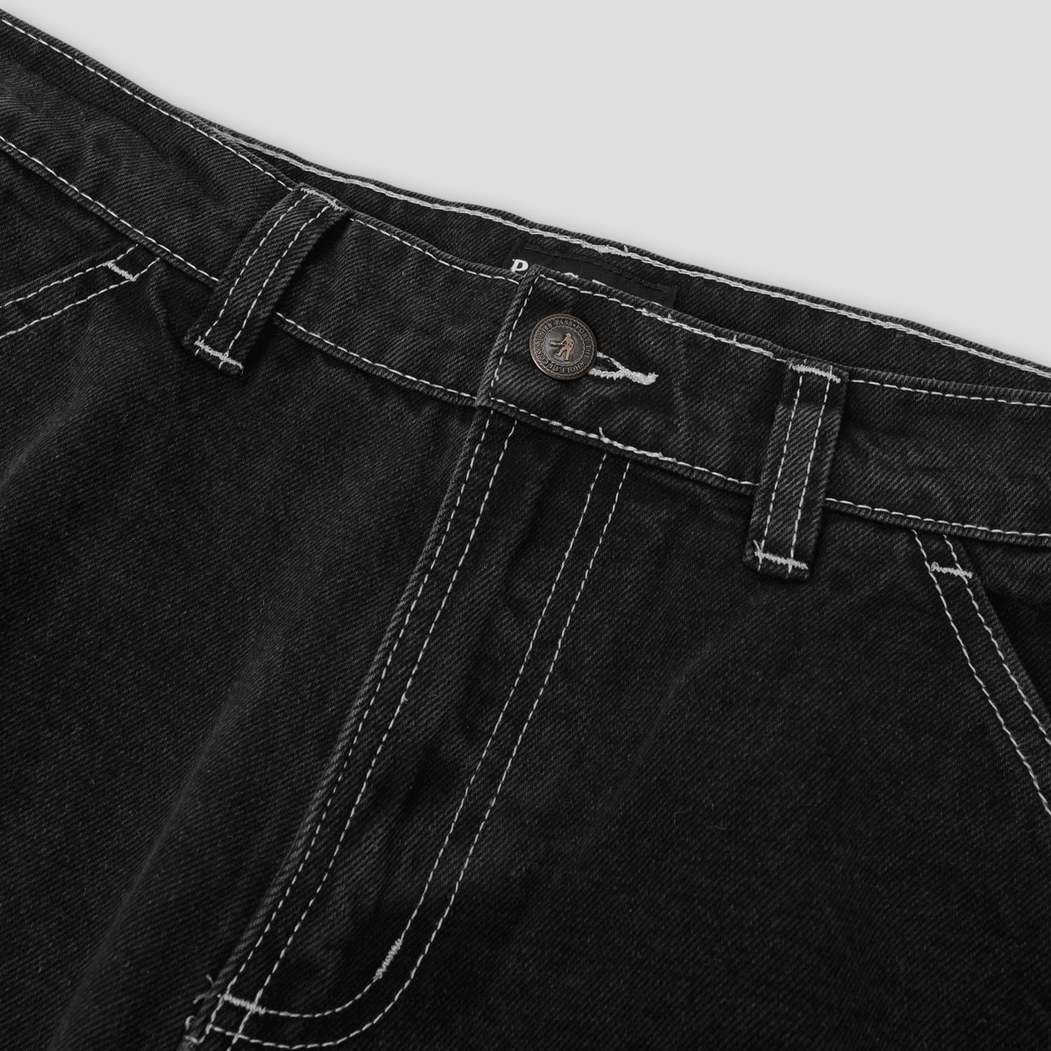 s*t様 Passport Blackデニム パスポート Pass~Port Workers Club Bootcut Jean Faded Wash Black