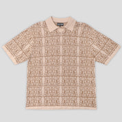 Pass~Port Fretworks Knit Polo - Sand