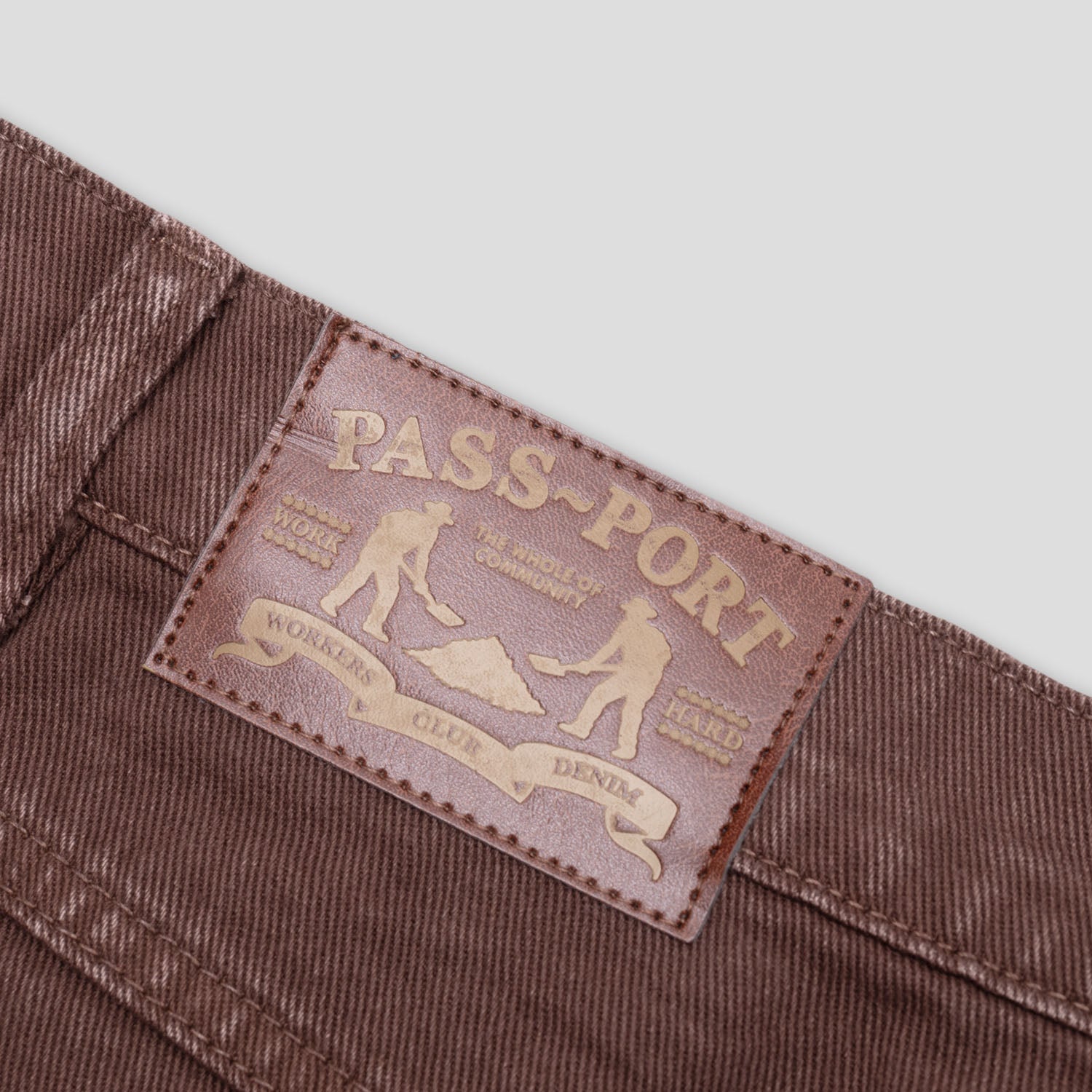 Pass~Port Workers Club Jean Short - Bottle Brown