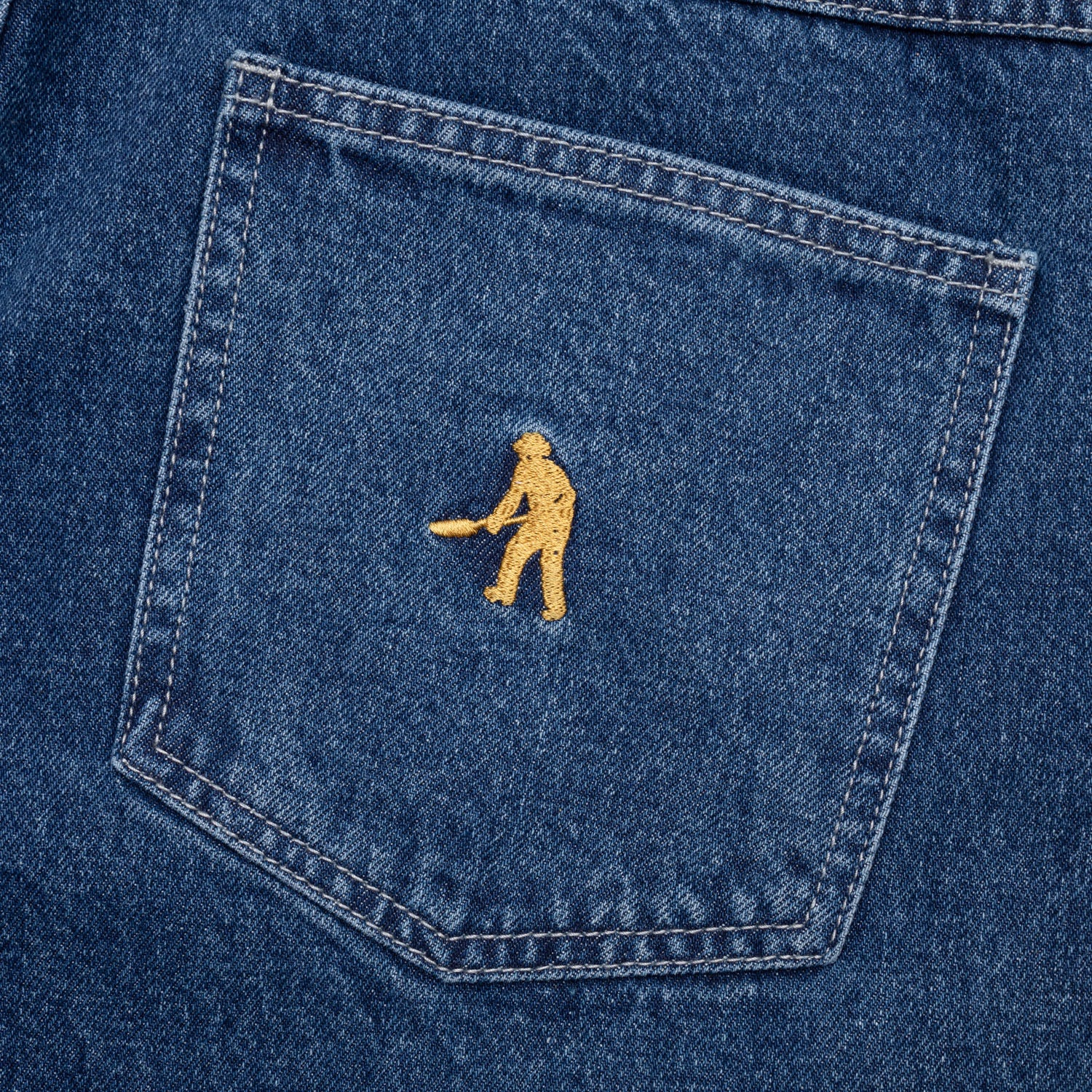 Pass~Port Workers Club Jean Short - Faded Washed Dark Indigo