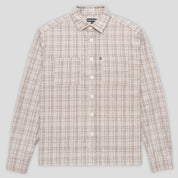 Pass~Port Workers Check Shirt Long-sleeve - Black / Bronze