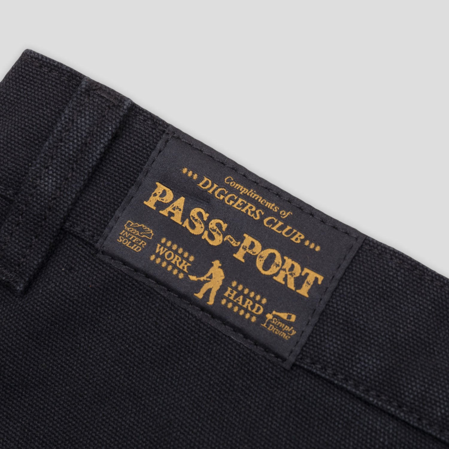 Pass~Port Double Knee Diggers Club Pant - Washed Black