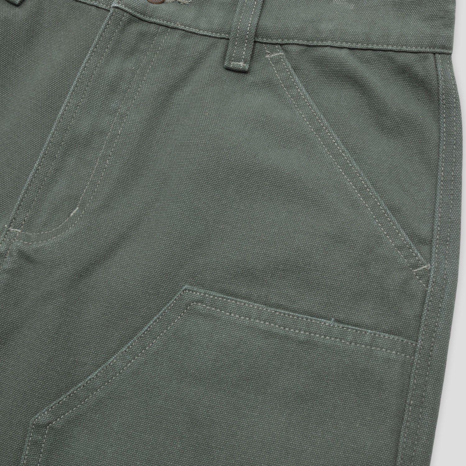 Pass~Port Double Knee Diggers Club Short - Washed Forest Green