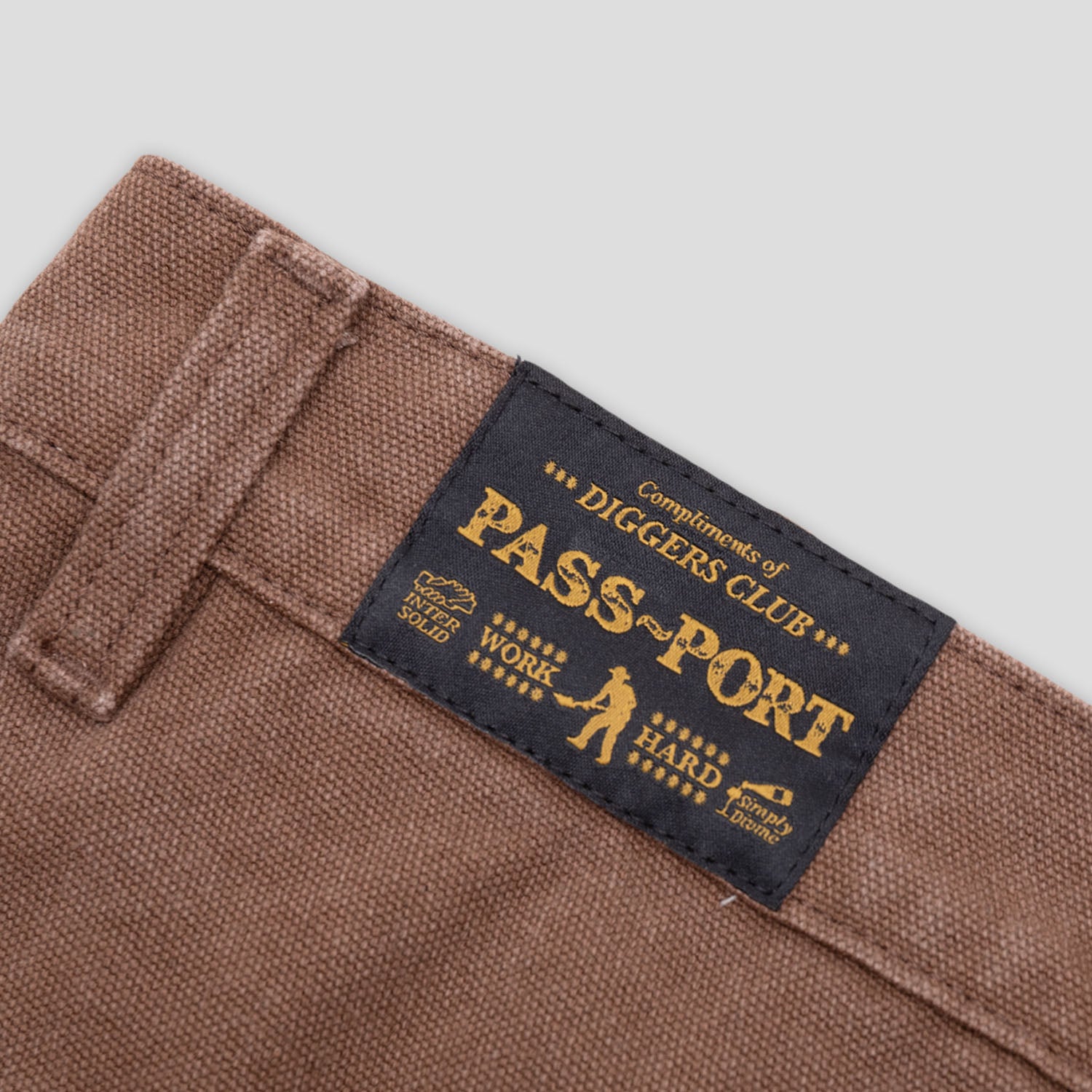 Pass~Port Double Knee Diggers Club Pant - Washed Brown