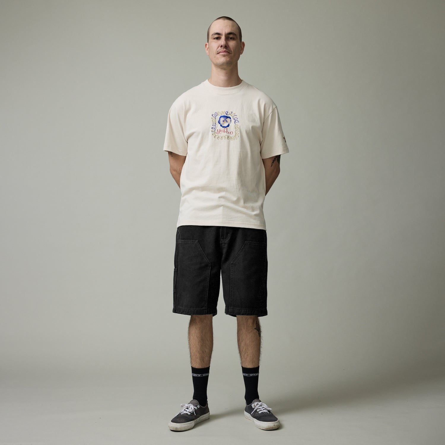 Pass~Port Double Knee Diggers Club Short - Washed Black