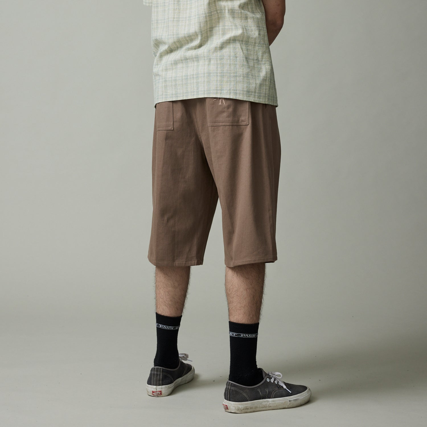 Pass~Port Herringbone Leagues Club Short - Light Brown