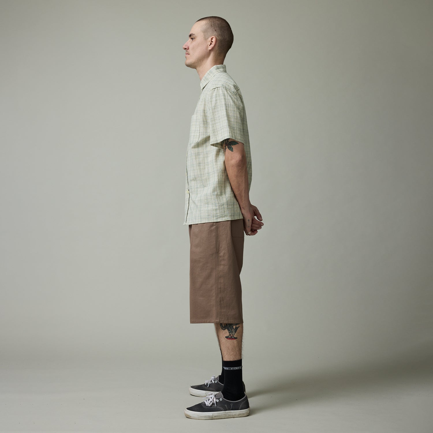 Pass~Port Herringbone Leagues Club Short - Light Brown