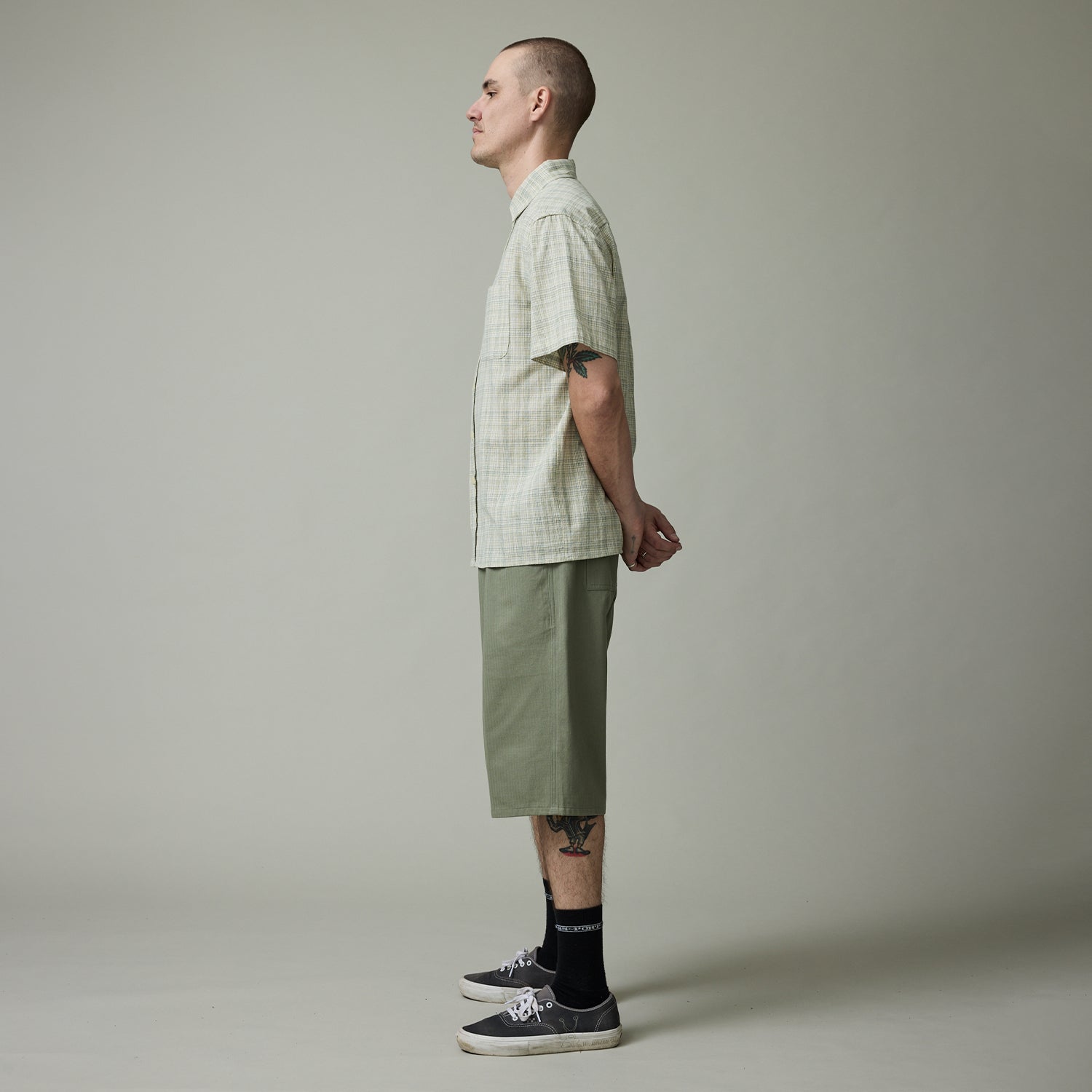 Pass~Port Herringbone Leagues Club Short - Sage