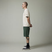 Pass~Port Double Knee Diggers Club Short - Washed Forest Green