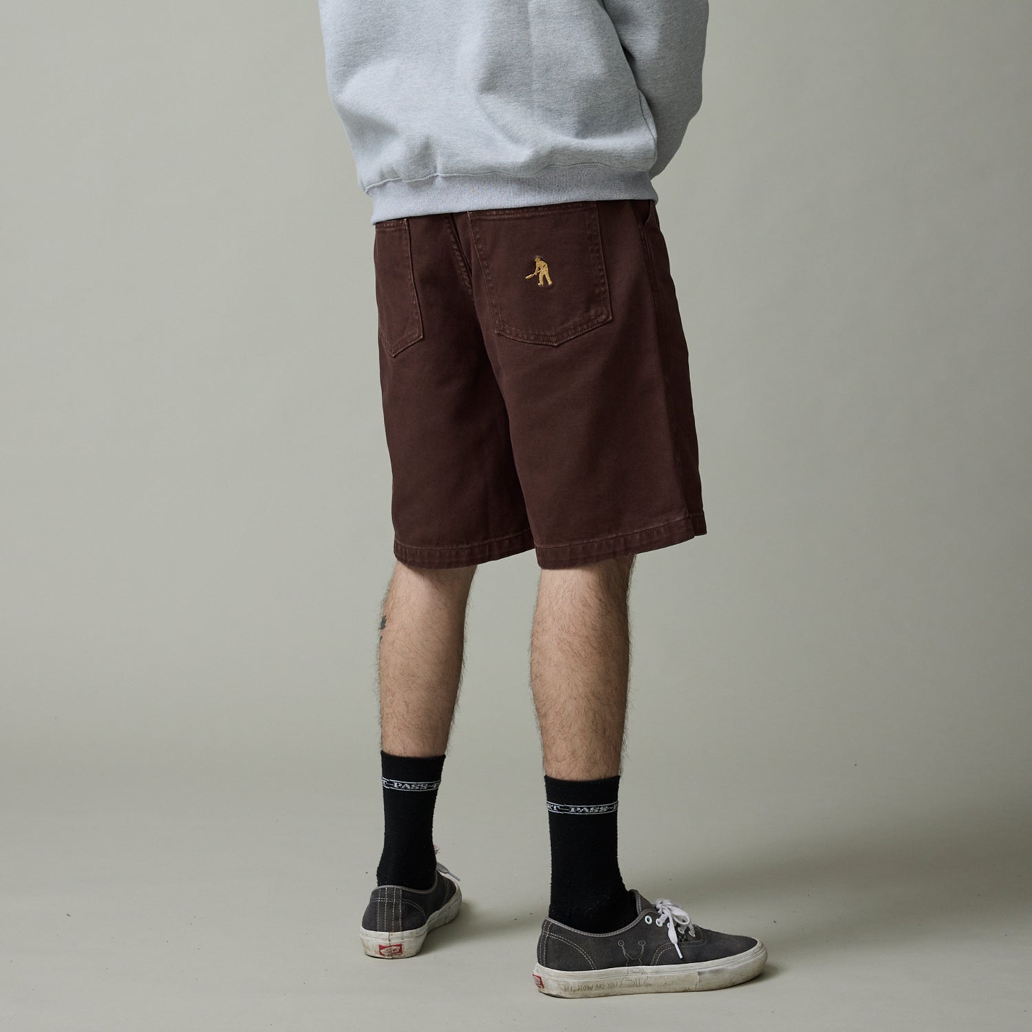 Pass~Port Workers Club Jean Short - Bottle Brown