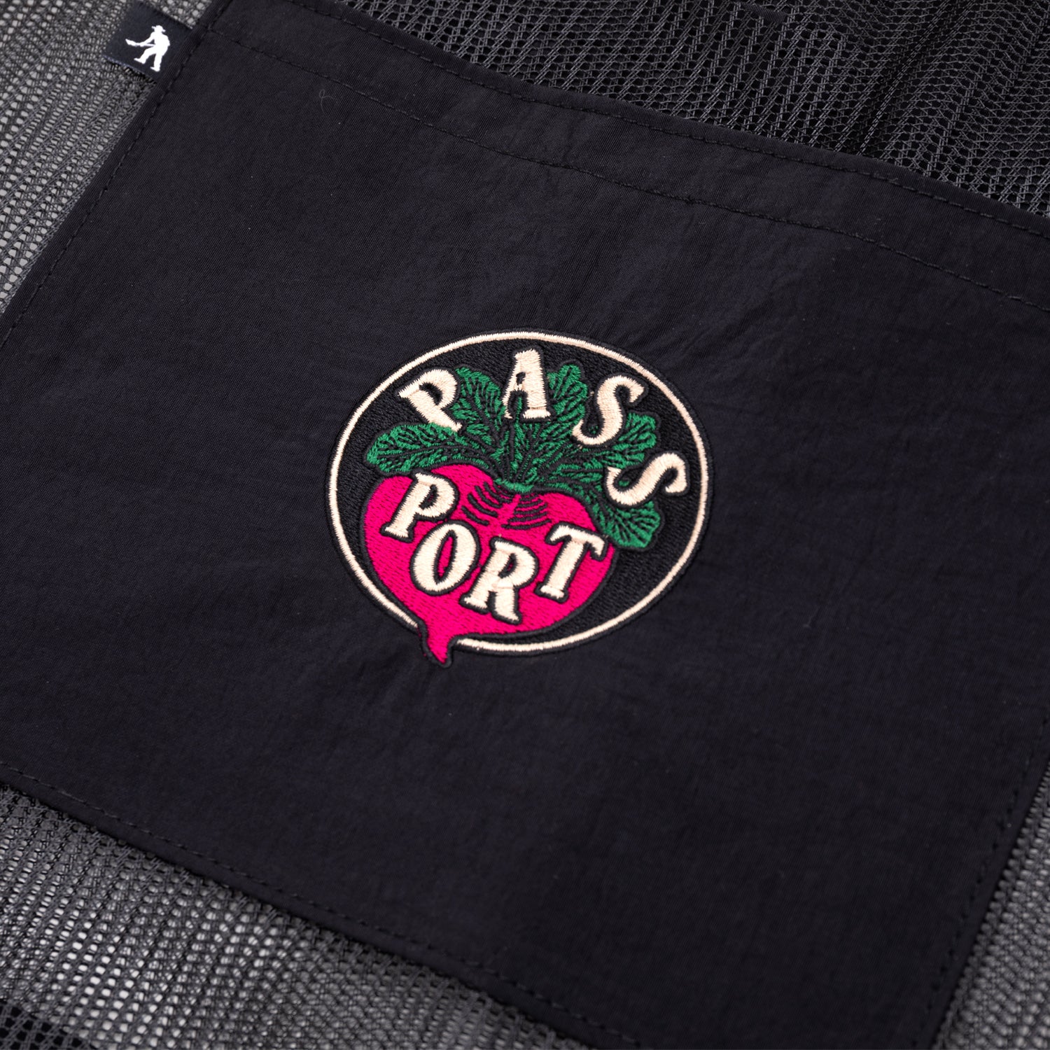 Pass~Port Radish RPET Mesh Tote Bag - Black