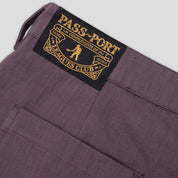 Pass~Port Herringbone Leagues Club Short - Dark Plum