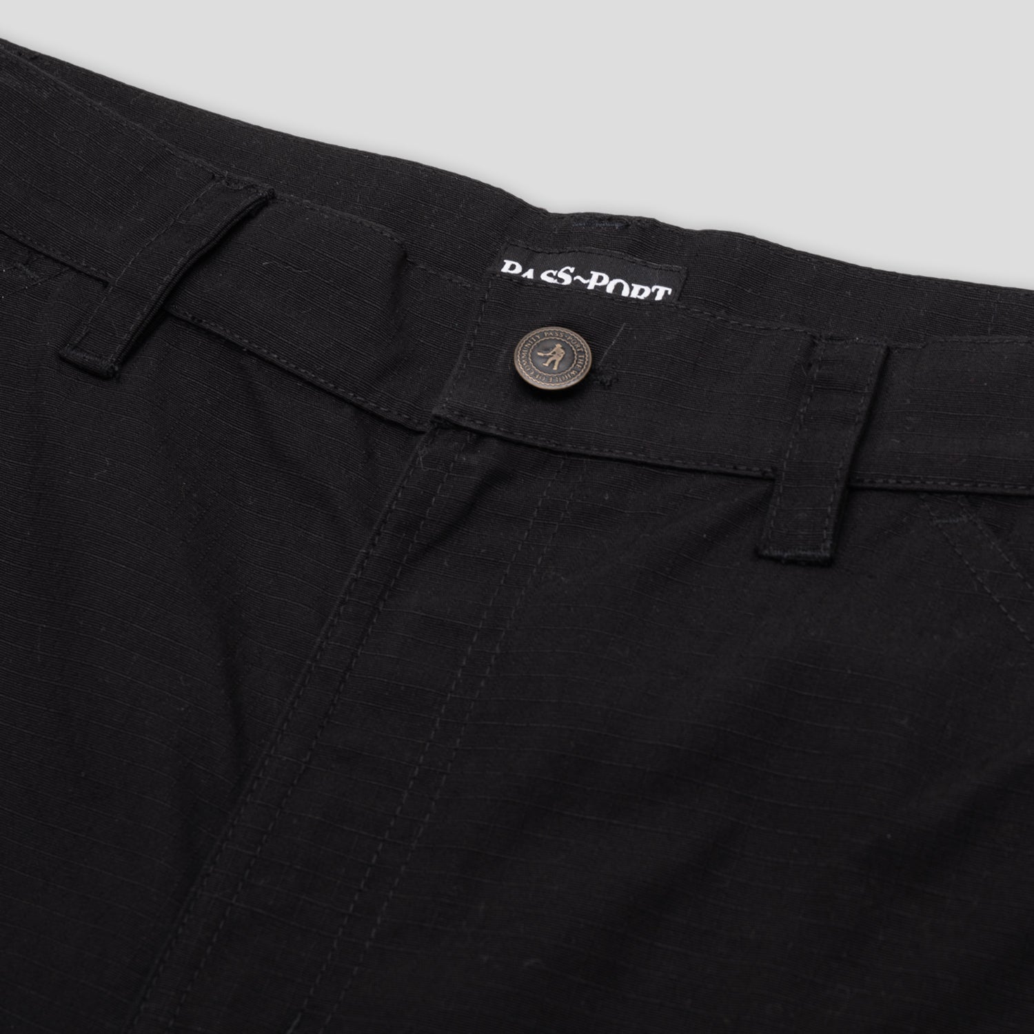 Pass~Port Ripstop Double Knee Diggers Club Short - Black