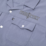 Pass~Port Screwed Casual Shirt - Steel Blue