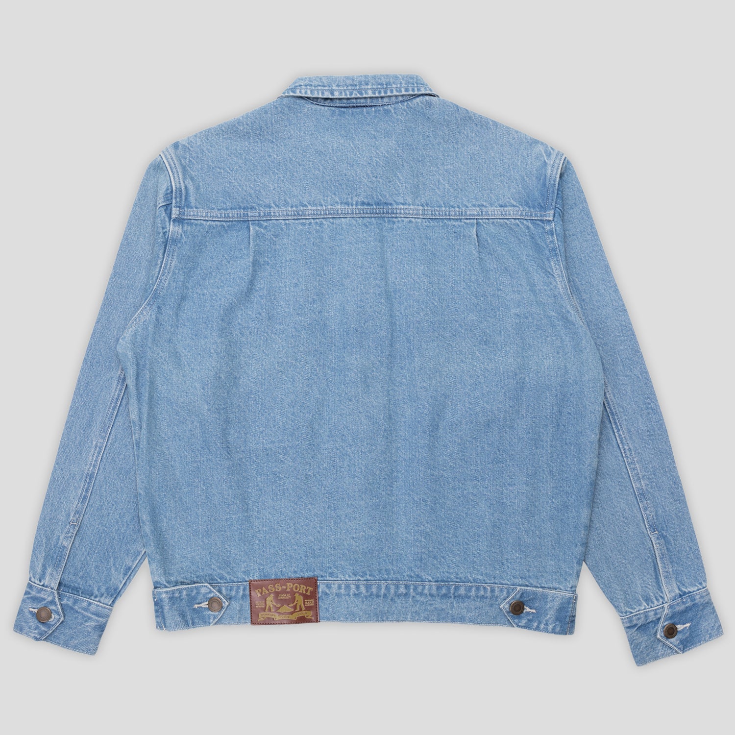 Pass~Port Workers Club Trucker Jacket - Washed Light Indigo