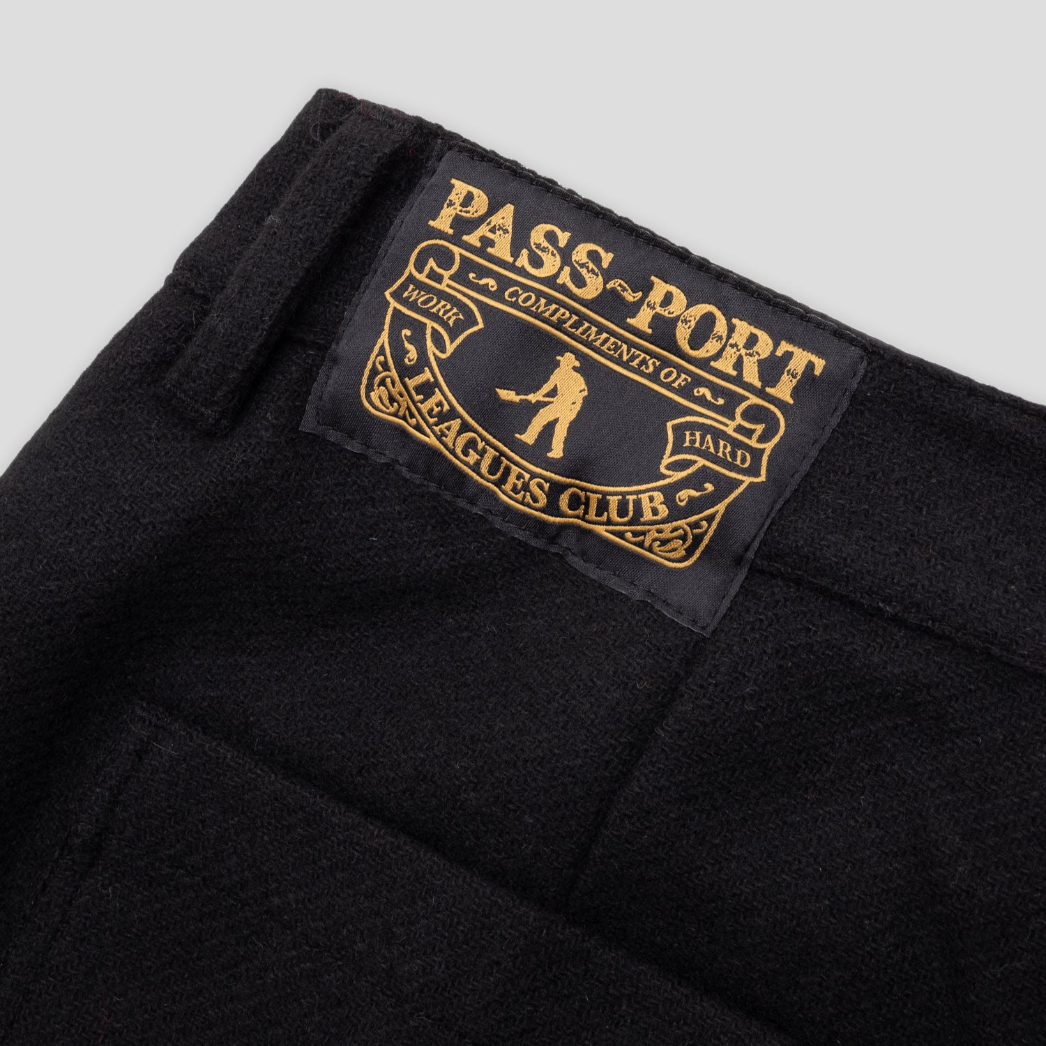 Pass~Port Woolen Leagues Club Pant - Black