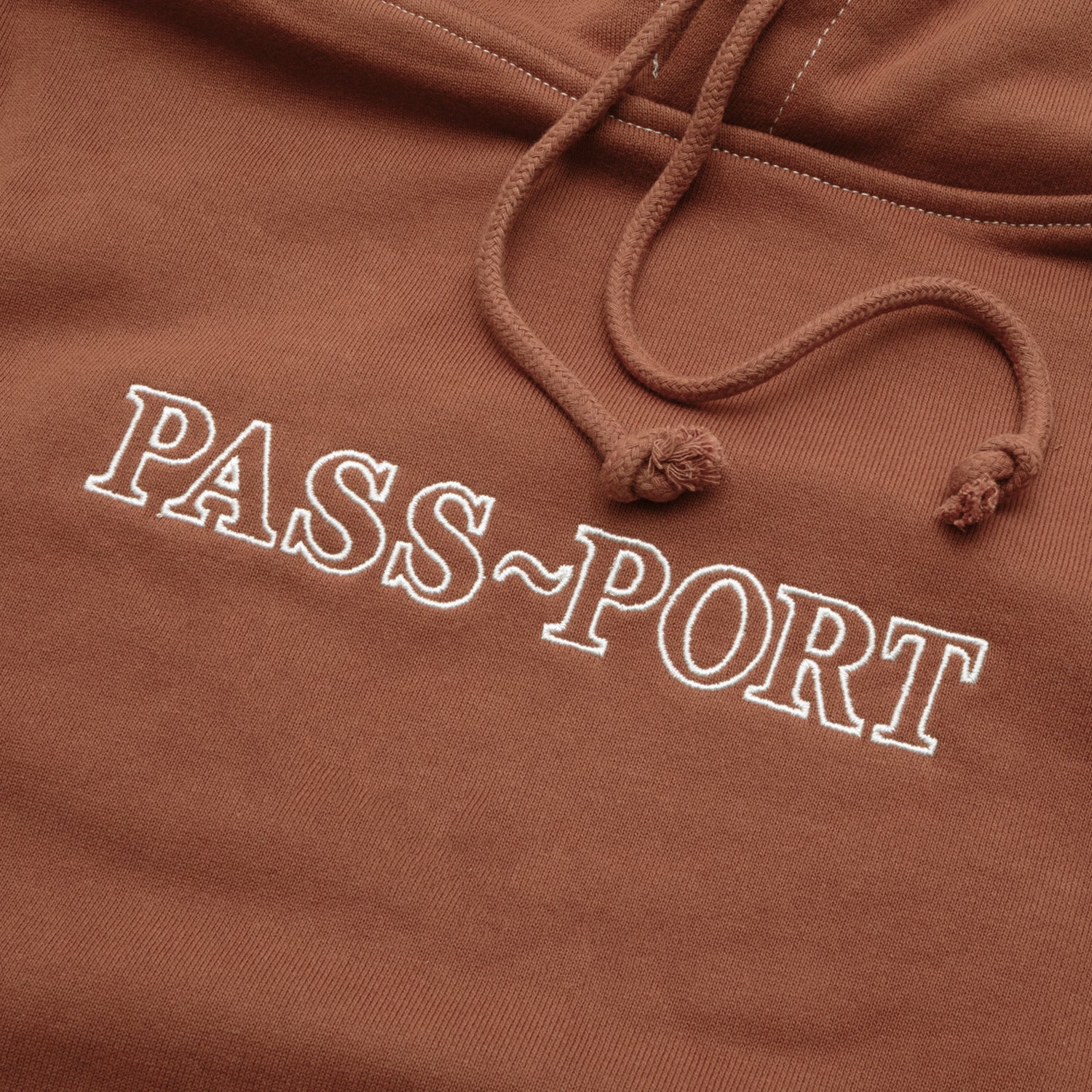 Pass~Port Official Organic Cotton Hoodie - Deep Rust