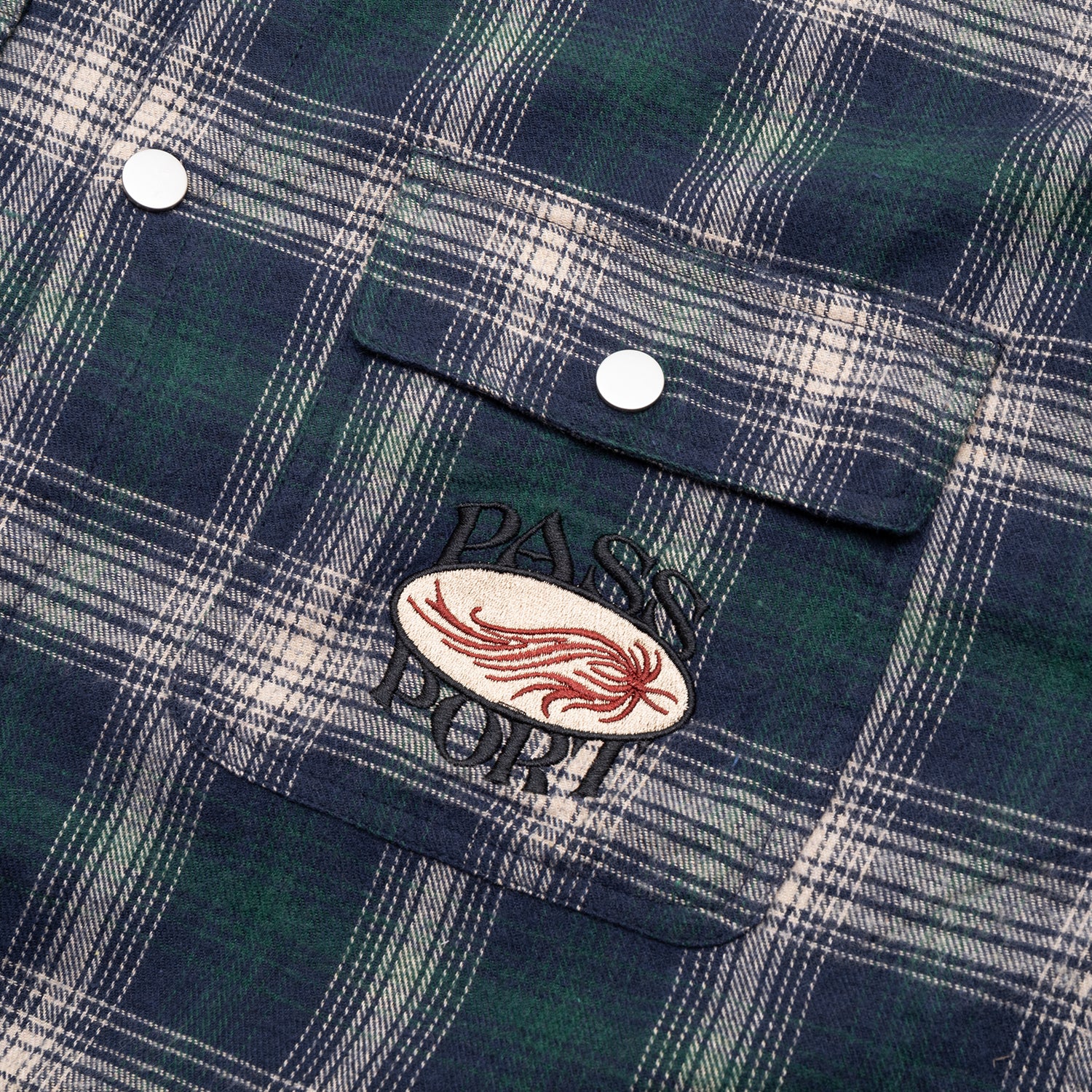 Pass~Port Sunspot Flannel Vineyard Shirt - Navy