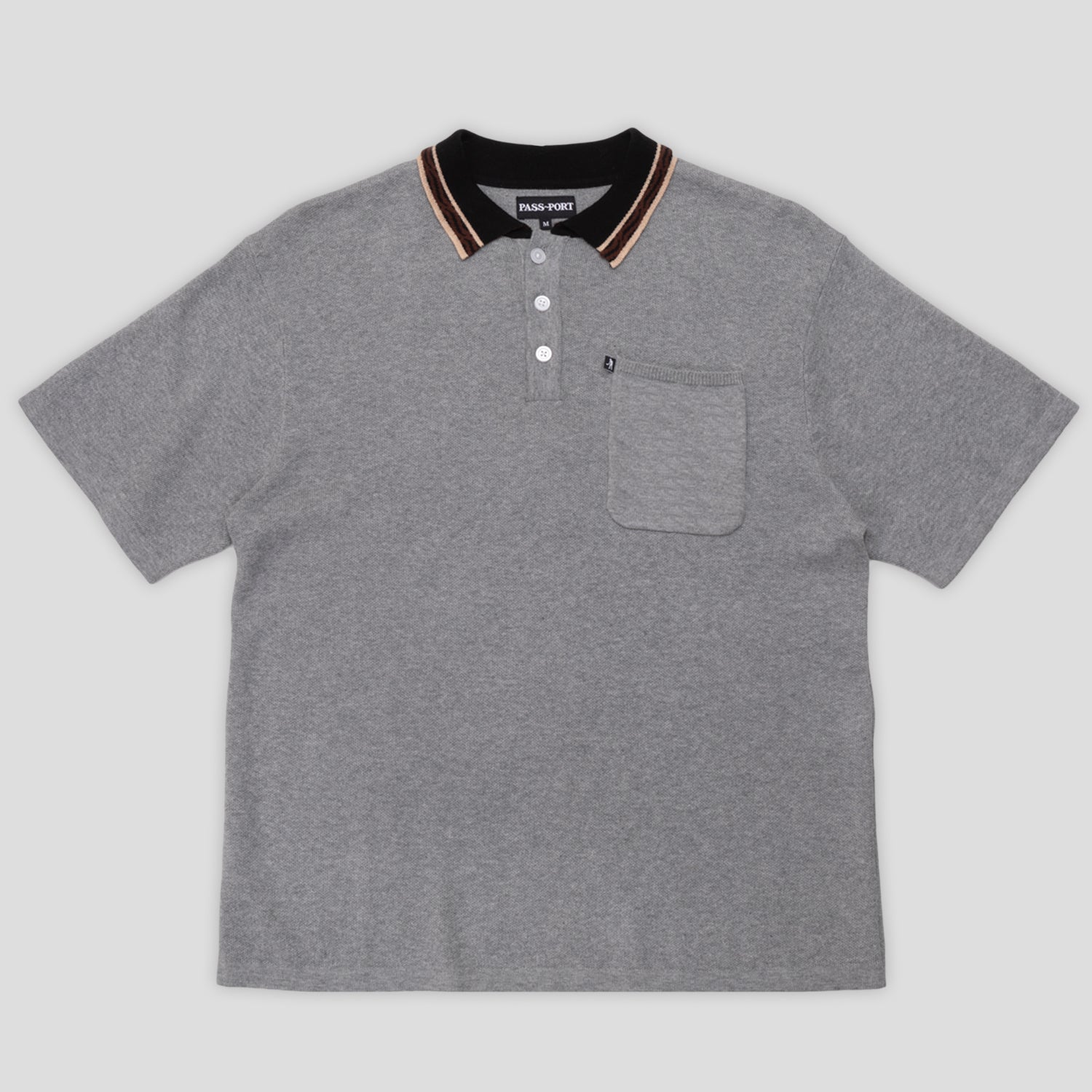 Pass~Port Sunspot Organic Knit Polo - Grey