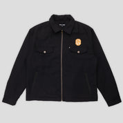 Pass~Port Emblematic Wool Zip Jacket - Black