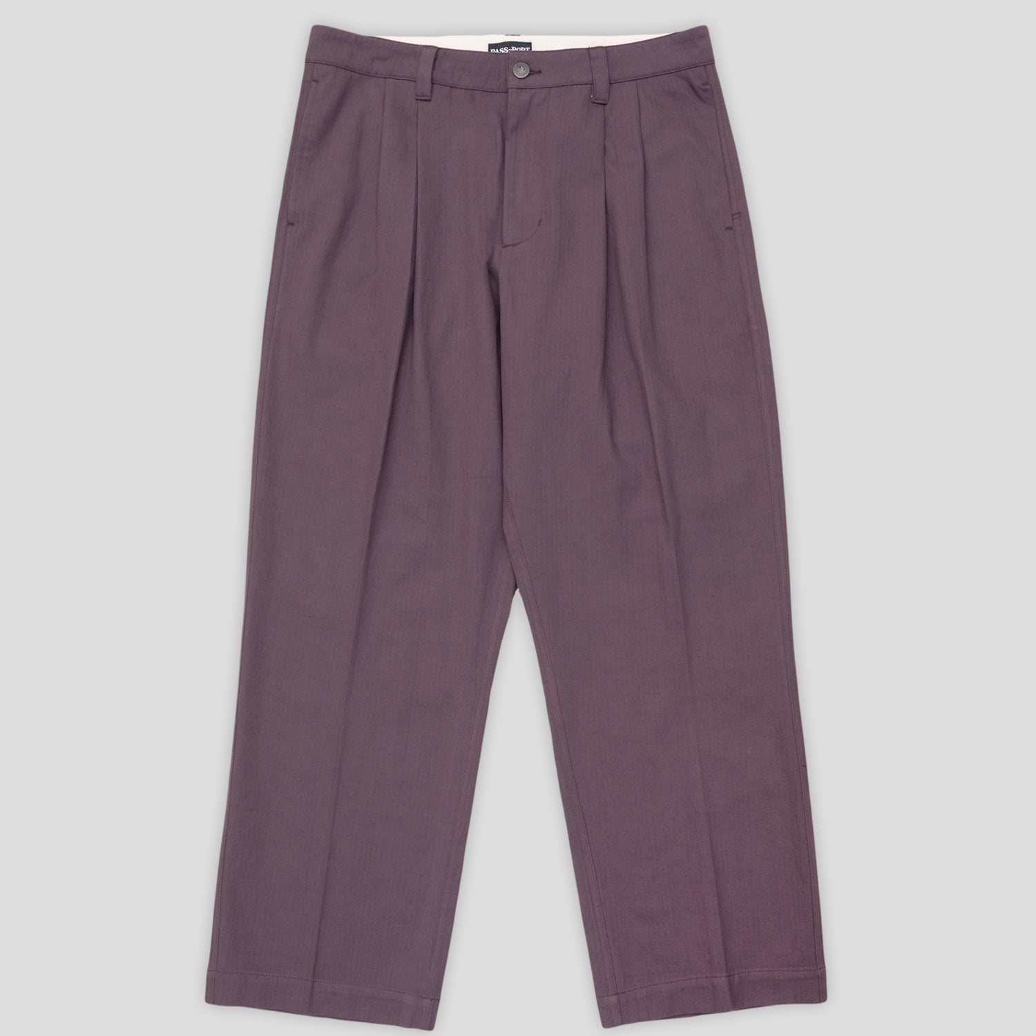 Pass~Port Herringbone Leagues Club Pant - Dark Plum