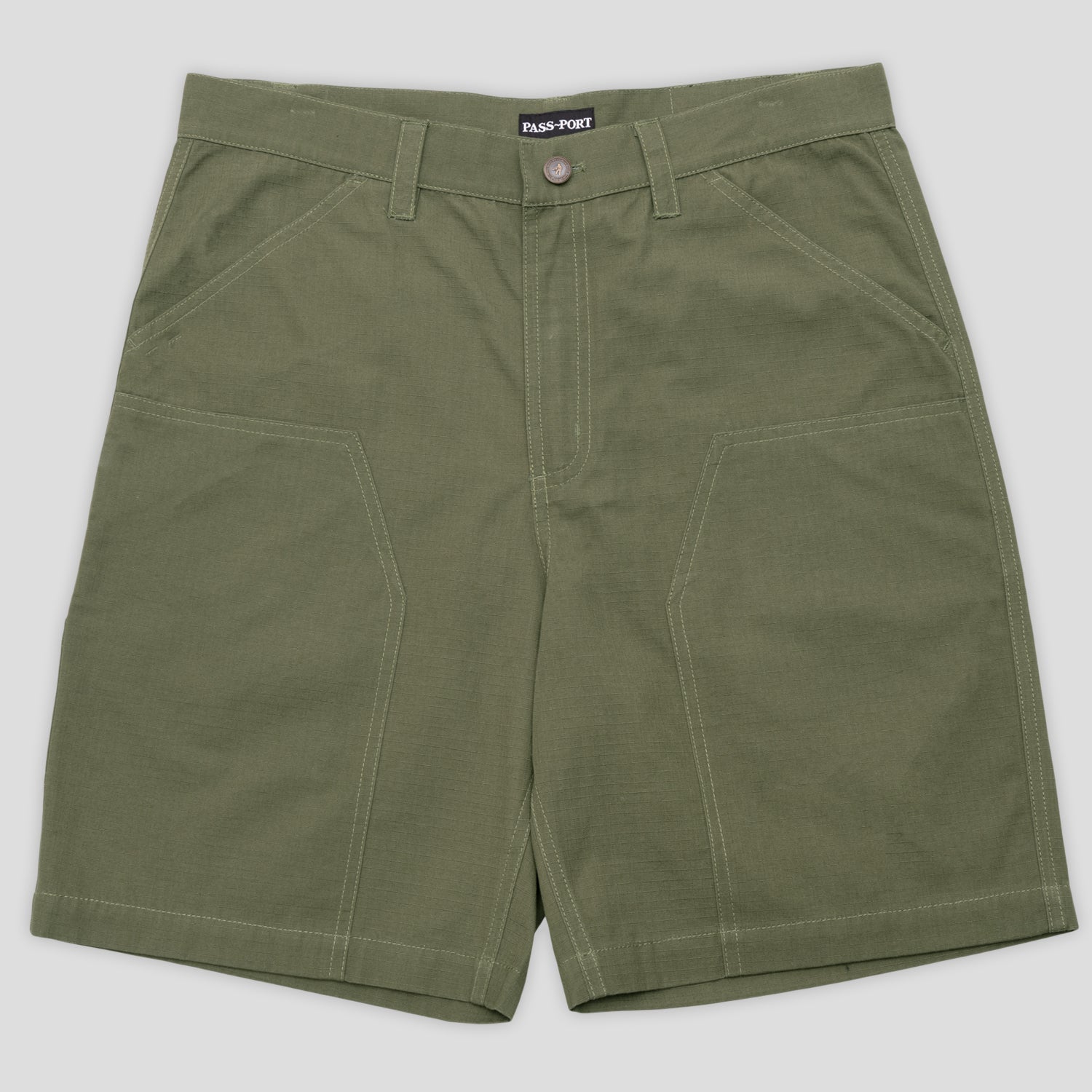 Pass~Port Ripstop Double Knee Diggers Club Short - Moss