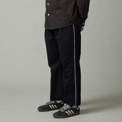 Pass~Port Herringbone Leagues Club Side Stripe Pant - Black / White Stripe