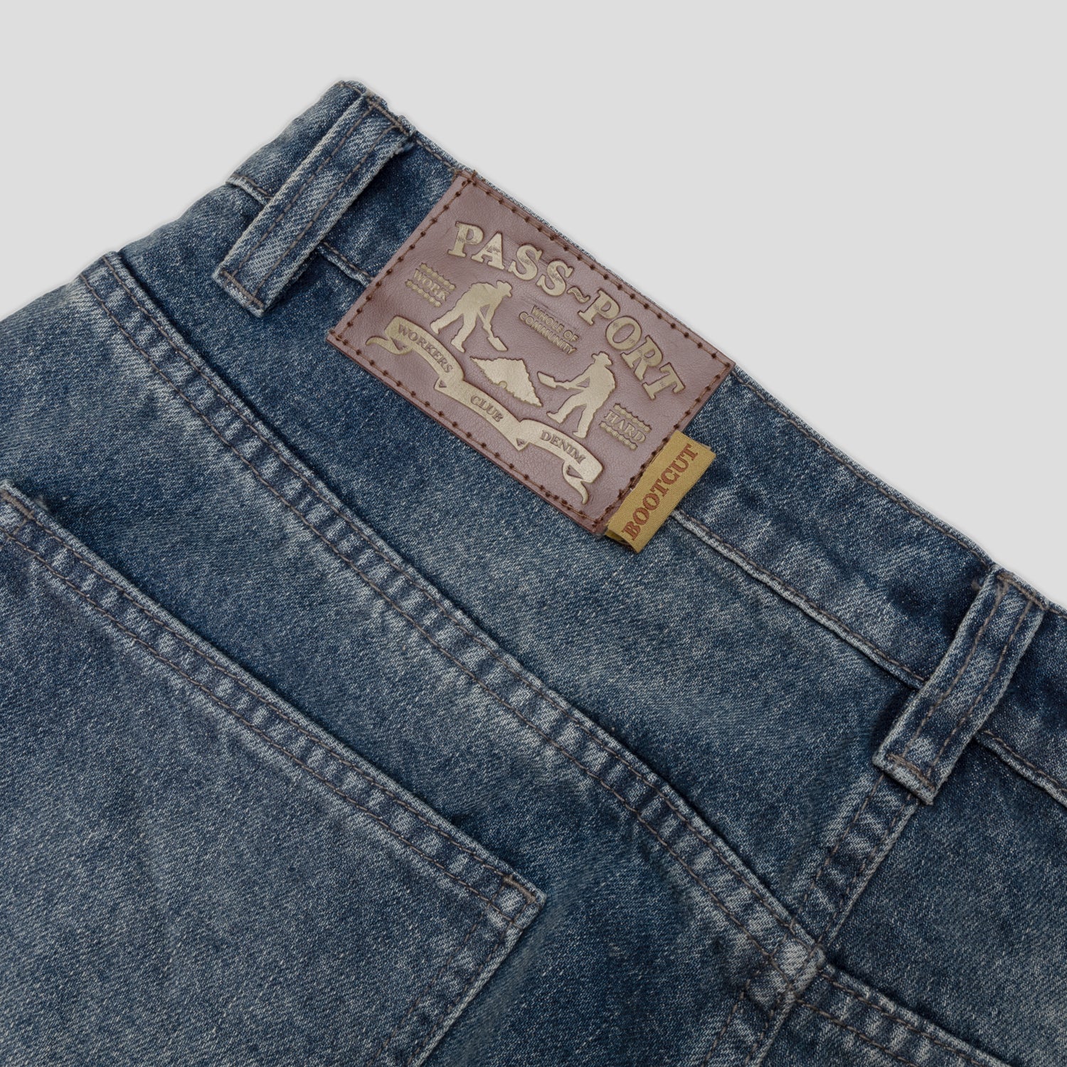 PASS~PORT worker club jeans ウォッシュグレー デニム PASS~PORT worker club jeans ウォッシュグレー デニム PASS~PORT