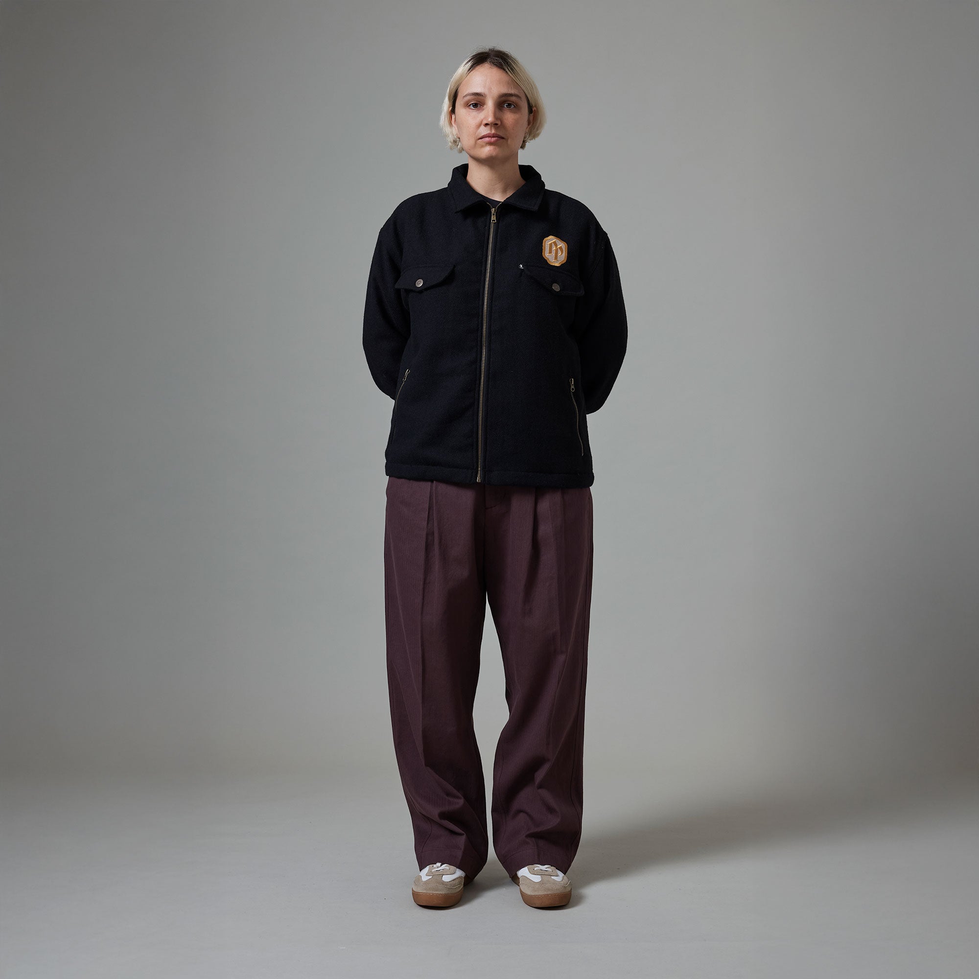 Pass~Port Herringbone Leagues Club Pant - Dark Plum