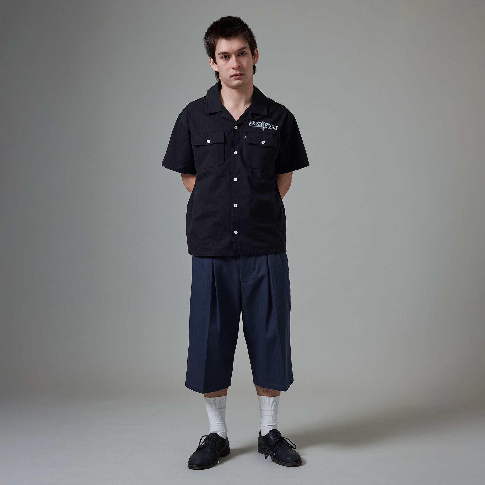 Pass~Port Herringbone Leagues Club Short - Navy