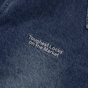 Pass~Port Hercu-Locks Recycled Denim Freight Jacket - Washed Dark Indigo