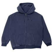 Pass~Port Solid Workers Zip Hood - Washed Navy