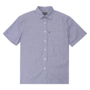Pass~Port Workers Stripe Short Sleeve Shirt - Indigo