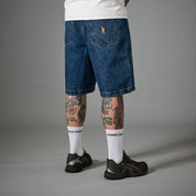 Pass~Port Recycled Cotton Workers Club Denim Short - Washed Dark Indigo