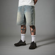 Pass~Port Workers Club Denim Short - Faded Washed Light Indigo