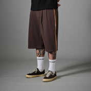 Pass~Port Herringbone Leagues Club Stripe Short - Dark Brown