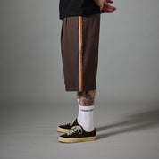 Pass~Port Herringbone Leagues Club Stripe Short - Dark Brown