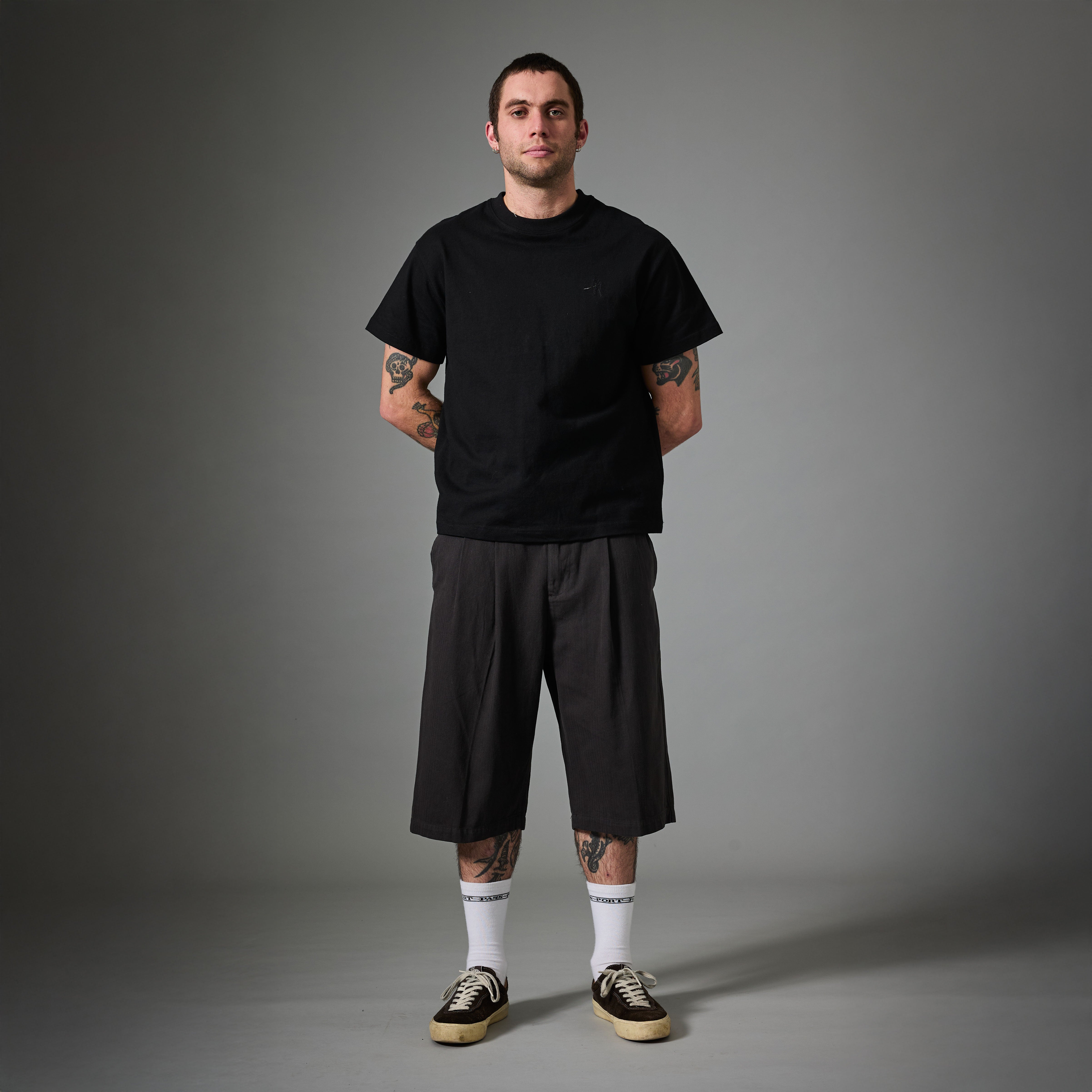 Pass~Port Herringbone Leagues Club Short - Vintage Black