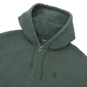 Pass~Port Solid Workers Zip Hood - Washed Forest Green