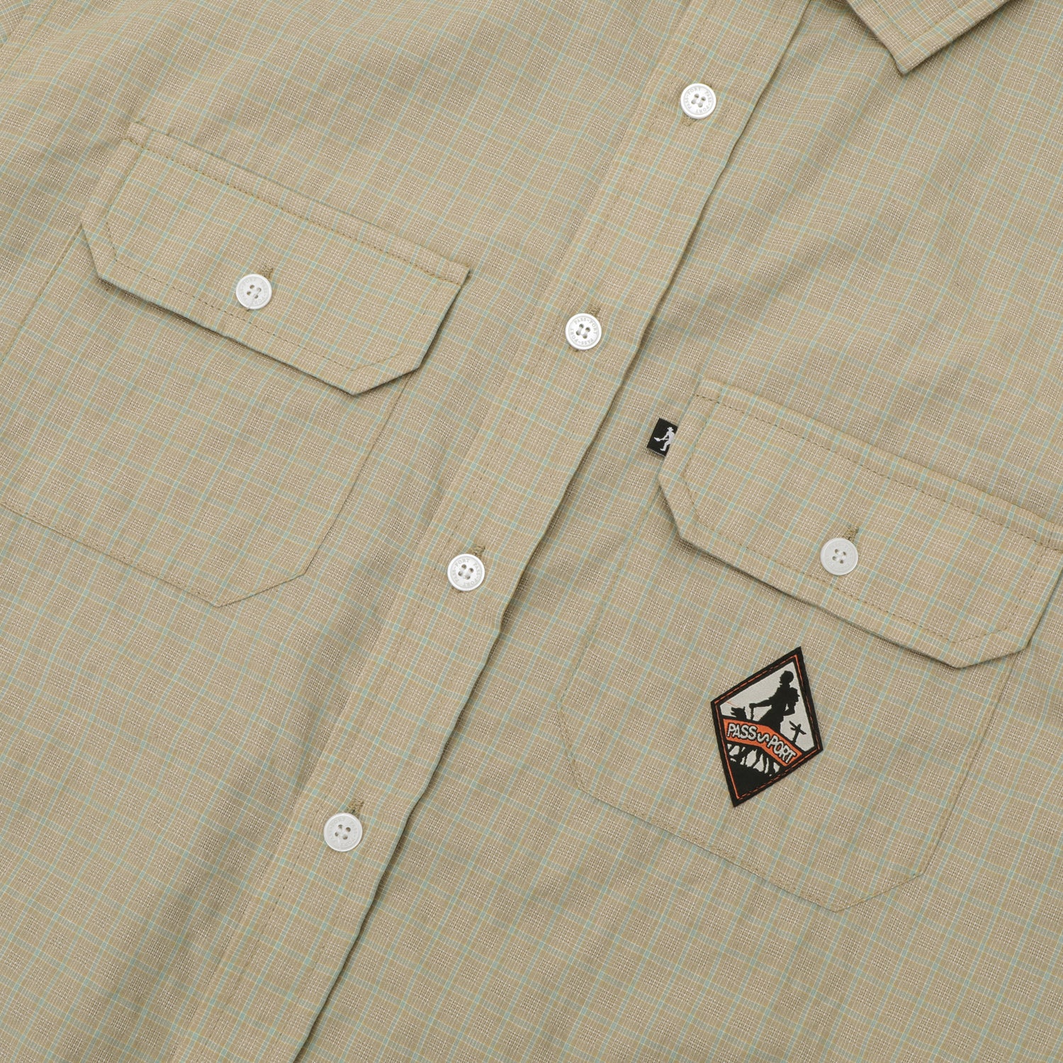 Pass~Port Wanderer Workers Long Sleeve Shirt - Khaki