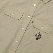 Pass~Port Wanderer Workers Long Sleeve Shirt - Khaki